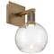 Access Lighting Port Nine Burgundy, Burgundy LED Wall Sconce, Antique Brushed Brass Finish, Seeded Glass 63145LEDD-ABB/SDG - alternate 2